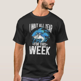 この1週間待ったんだぞ フィッシュシャーク Tシャツ
