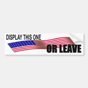 この1つまたはLEAVE-5を表示して下さい バンパーステッカー