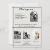 この1年を振り返って | 年間ベストショット | 3人の子供の写真 シーズンカード (裏面)