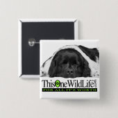 この1野生の生命ボタン 缶バッジ (正面&裏面)