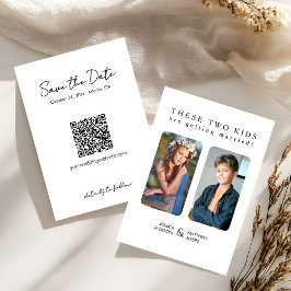 この2人の子どもが結婚する子ども時代写真 招待状