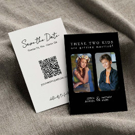 この2人の子どもが結婚する子ども時代写真 招待状