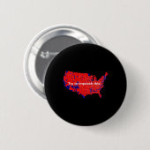 この2016年選挙マップのトランプを弾劾してみて 缶バッジ (正面&裏面)