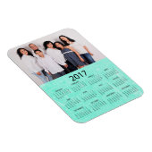 この2017ミニ冷蔵庫カレンダーをパーソナライズ マグネット (右側)