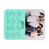 この2017ミニ冷蔵庫カレンダーをパーソナライズ マグネット (横)