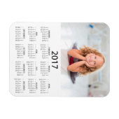 この2017ミニ冷蔵庫カレンダーをパーソナライズ マグネット (横)