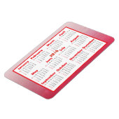 この2018ミニ冷蔵庫カレンダーをパーソナライズ マグネット (左側)