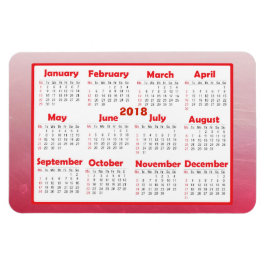 この2018ミニ冷蔵庫カレンダーをパーソナライズ マグネット