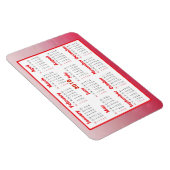 この2018ミニ冷蔵庫カレンダーをパーソナライズ マグネット (右側)