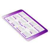 この2018ミニ冷蔵庫カレンダーをパーソナライズ マグネット (右側)