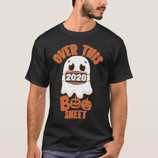 この2020年ブシート幽霊おもしろいハロウィーン Tシャツ (正面)