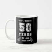 この50歳の誕生日を見るのに50年かかった コーヒーマグカップ (左)