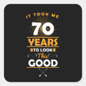 この70歳を見るのに70年かかった スクエアシール (正面)