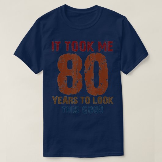 この80Bを見るのに80年おもしろいかかった Tシャツ (デザイン正面)