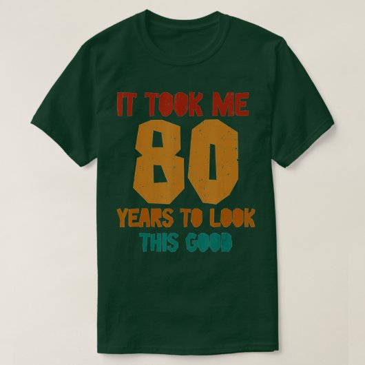 この80Bを見るのに80年おもしろいかかった Tシャツ (デザイン正面)