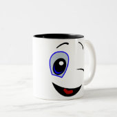 "この"おもしろいの感動的なコーヒー・マグを得ました ツートーンマグカップ (正面右)