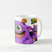 この「ゾグォ」 は ミスチーフ・モンスターズ・シリーズの一部 コーヒーマグカップ (正面右)
