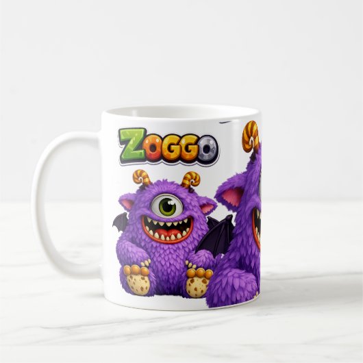この「ゾグォ」 は ミスチーフ・モンスターズ・シリーズの一部 コーヒーマグカップ (左)