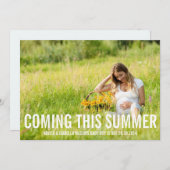 この(季節) |の妊娠の発表を来ること 案内状 (正面/裏面)