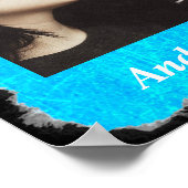 この「愛」のポスターを自分の写真でパーソナライズ ポスター (角)