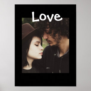 この「愛」のポスターを自分の写真でパーソナライズ ポスター