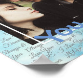 この「愛」のポスターを自分の写真でパーソナライズ ポスター (角)