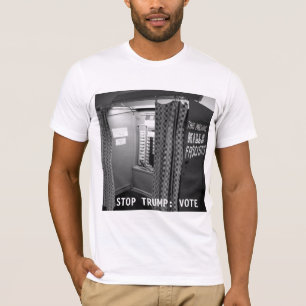 この[投票の]機械殺害のファシストのティーのデザイン3 Tシャツ