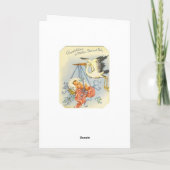 この「新生児上のおめでとう」カードをパーソナライズ！ カード (裏面)