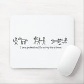 この(獣医の)プロフェッショナルを家庭で裁判にかけないで下さい マウスパッド (マウス)