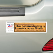 このAdmiは富Yへ危険です バンパーステッカー (車上)