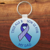 このALSリボンはパパキーチェーン用 キーホルダー (正面)