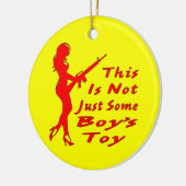 このAR15は男の子のおもちゃだけじゃない セラミックオーナメント (左)