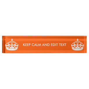このCalmとテ保キストを個人用に設定する デスクネームプレート