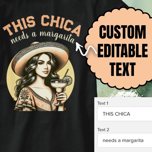 このChicaにはマルガリータフェスティバルフィエスタが必要 Tシャツ