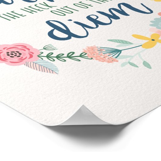 このDiemのモチベーションから隠すフローラ ポスター (角)