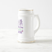 このDivaは飲み物マルディグラスビアスタインを必要とする ビールジョッキ (正面右)