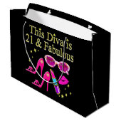 このDIVAは21で素晴らしいデザイン ラージペーパーバッグ (裏面アングル)