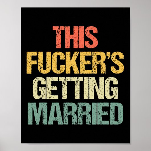 このE氏の結婚式 - 結婚前の最後の夜のユーモア ポスター (正面)