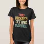 このErの結婚の取得 – バチュラーパーティおもしろいG Tシャツ<br><div class="desc">このEr's Getting Married - Notebook おもしろい Groom</div>