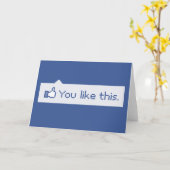 このFacebookがおもしろい好き カード (黄色い花)