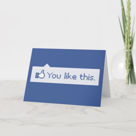このFacebookがおもしろい好き カード (正面)