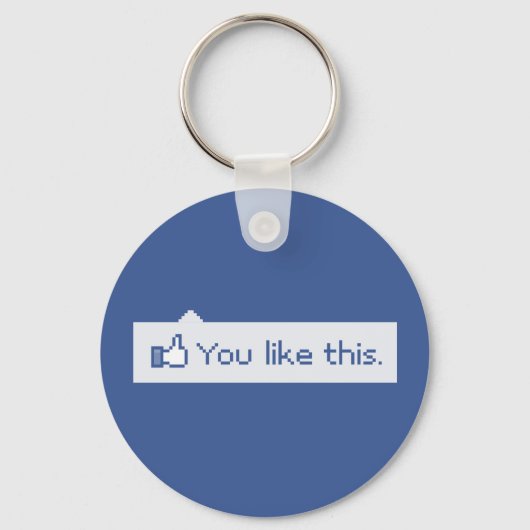 このFacebookがおもしろい好き キーホルダー (正面)
