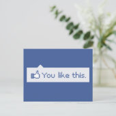 このFacebookがおもしろい好き ポストカード (スタンド正面)