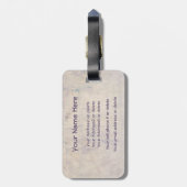 このGalは魚を飛ばすことを愛します! マスのはえの魚釣り ラゲッジタグ (裏面縦)