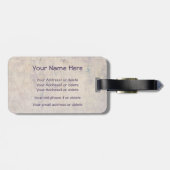 このGalは魚を飛ばすことを愛します! マスのはえの魚釣り ラゲッジタグ (裏面横)