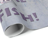 このGalは魚を飛ばすことを愛します! マスのはえの魚釣り ラッピングペーパー (ロールコーナー)