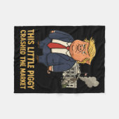 このGgyが市場をクラッシュ 面白い名言 フリースブランケット (正面(横))