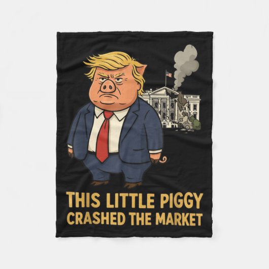 このGgyが市場をクラッシュ 面白い名言 フリースブランケット (正面)