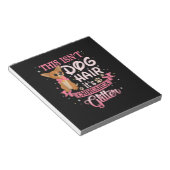 このIsnt犬の毛そのチワワグリッターチコドッグ ノートパッド (アングル)