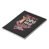 このIsnt犬の毛そのチワワグリッターチコドッグ ノートパッド (回転)